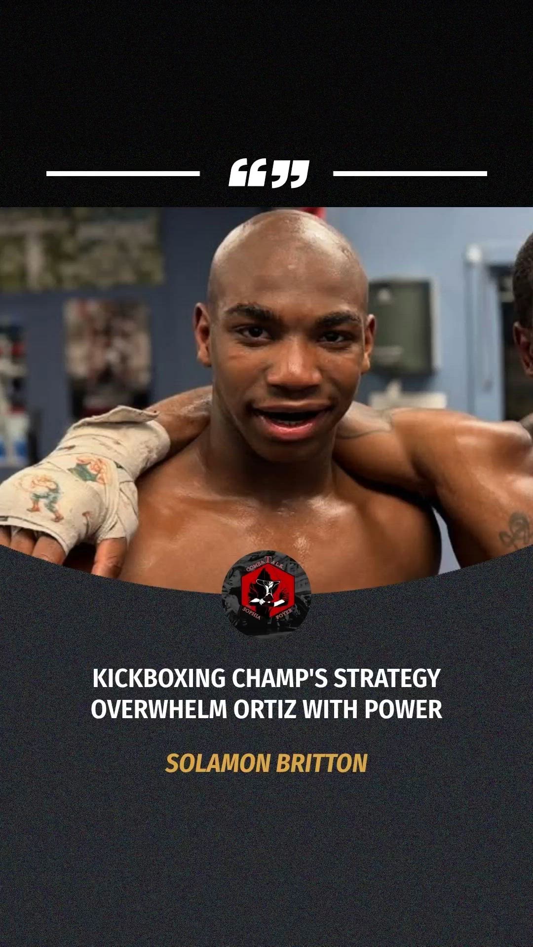 Solamon Britton: Kickboxing Champ's...
