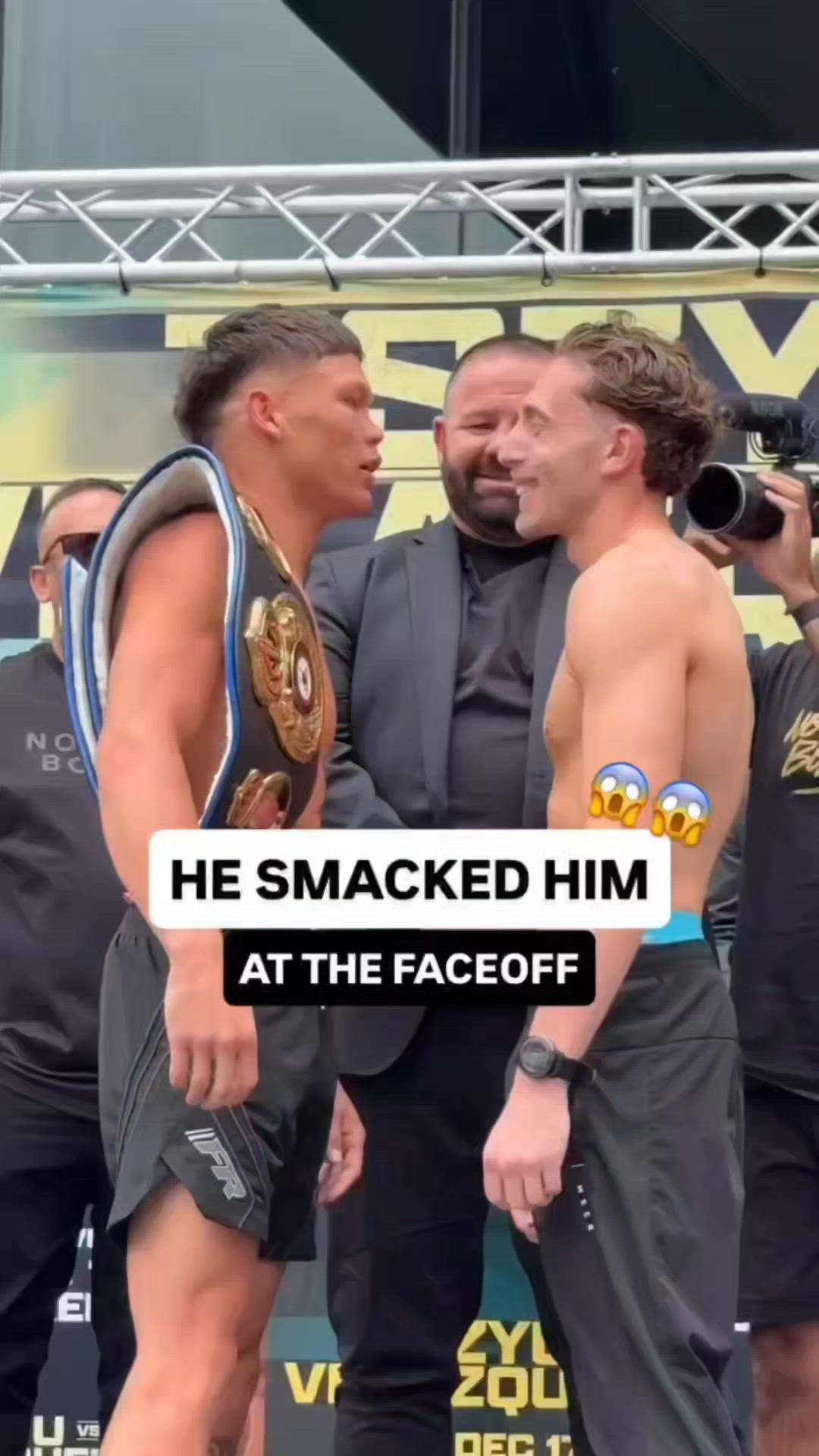 Marco Romero gets slapped at Weigh-...