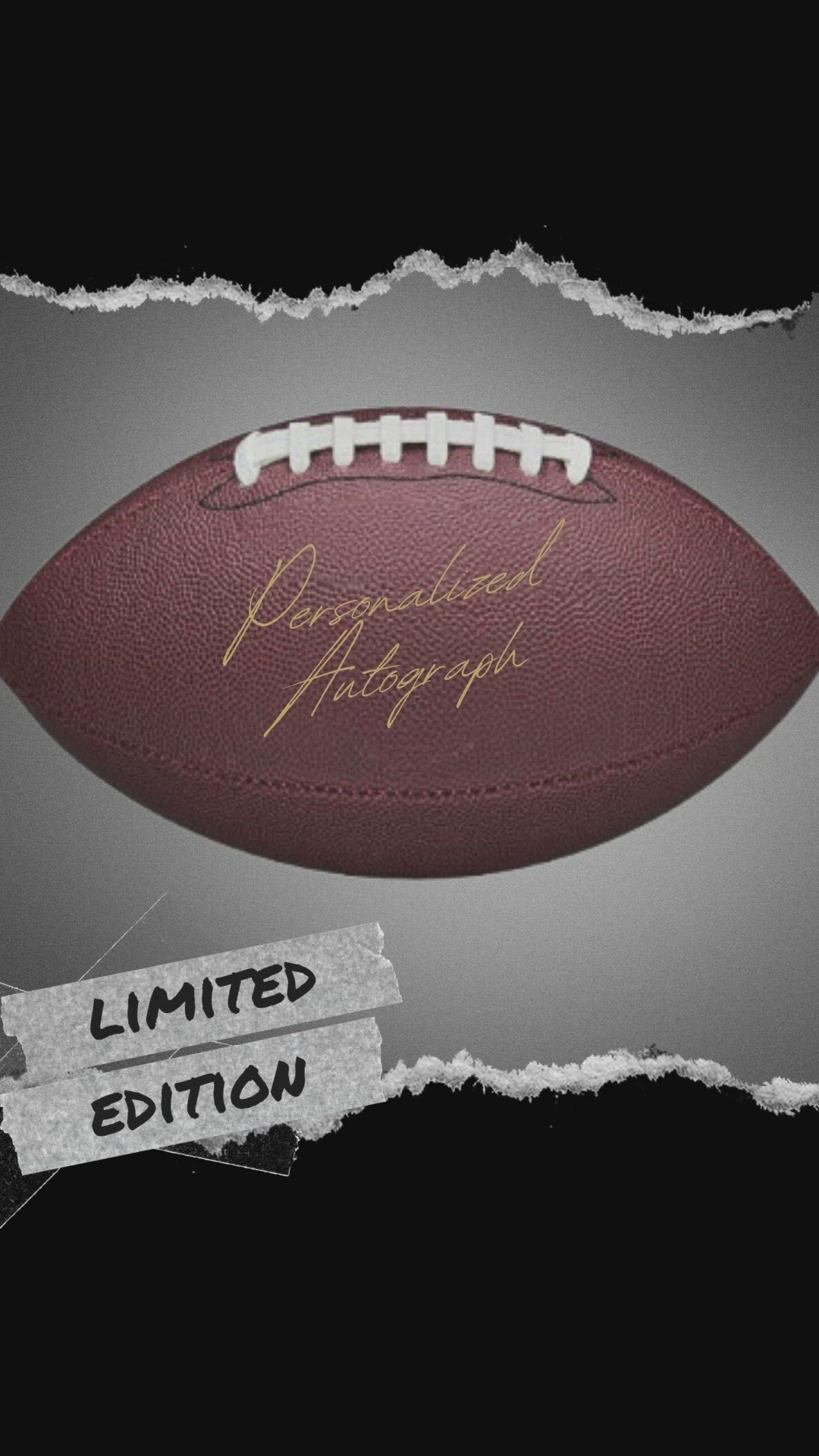DAWSON TAMEZ AUTOGRAPHED FOOTBALL